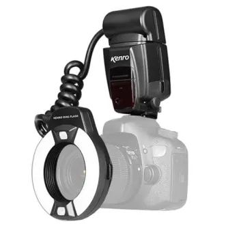 Gredzenveida zibspuldzes - Kenro TTL Macro Ring Flash KFL201N for Nikon - perc šodien veikalā un ar piegādi