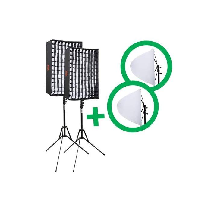 Light Panels - Falcon Eyes Flexible LED Panel RX-12T 30x45 cm Set 2 - quick order from manufacturer