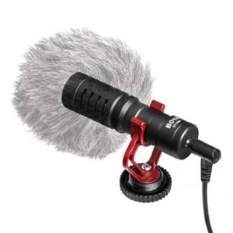 Videokameru mikrofoni - Boya Universal Compact Shotgun Microphone BY-MM1 - perc šodien veikalā un ar piegādi