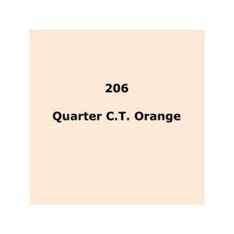 Больше не производится - Lee gaismas filtrs 206 1/4 C.T. Orange