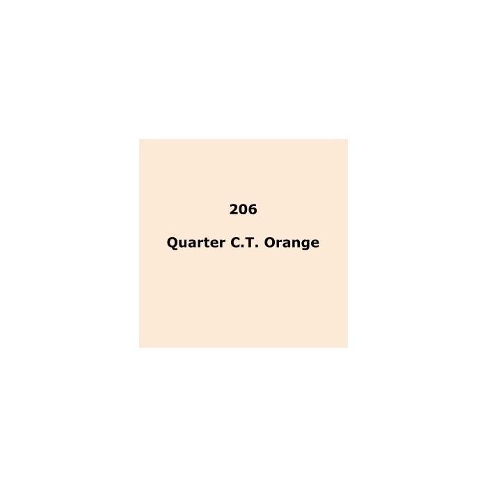 Discontinued - Lee gaismas filtrs 206 1/4 C.T. Orange