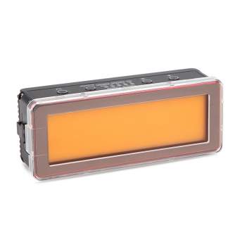 LED Lampas kamerai - Aputure AL-MW waterproof LED Light CRI TLCI 95+ 6000lux 5 effects 5600K 6 gels 80 minutes at max - ātri pasūtīt no ražotāja