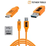 Cables - Tether Tools TETHERPRO USB 3.0 TO USB-C 4.6 M ORANGE - quick order from manufacturerCables - Tether Tools TETHERPRO USB 3.0 TO USB-C 4.6 M ORANGE - quick order from manufacturer