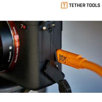 Кабели - Tether Tools TETHERPRO USB 3.0 TO USB-C 4.6 M ORANGE - быстрый заказ от производителя