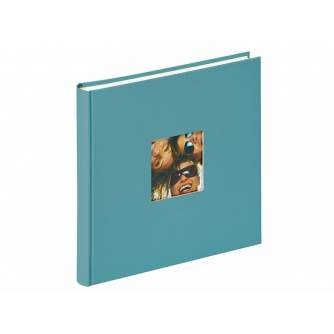 Фотоальбомы - Walther design GmbH&Co Album WALTHER FA-205-K Fun petrol green 26X25/40pages, white pages corners/splits book boun