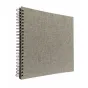 Photo Albums - FOCUS BASE LINE CANVAS WIRE-O 30X30 GREY W, BLACK SHEETS - quick order from manufacturer