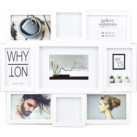 FOCUS COLLAGE 9 PICTURES WHITE