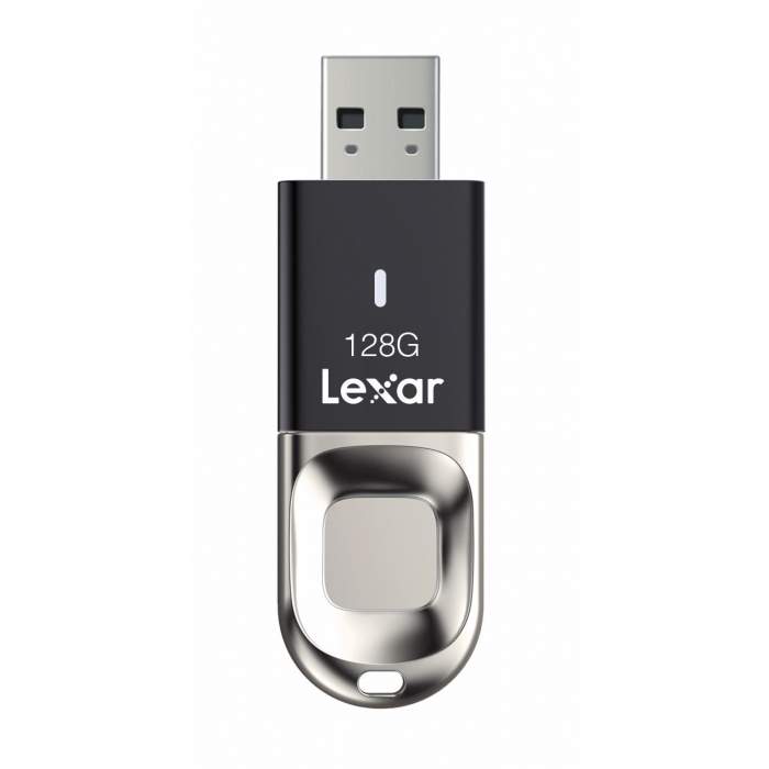 Zibatmiņas - LEXAR JUMPDRIVE FINGERPRINT - USB 3,0 128GB - ātri pasūtīt no ražotāja