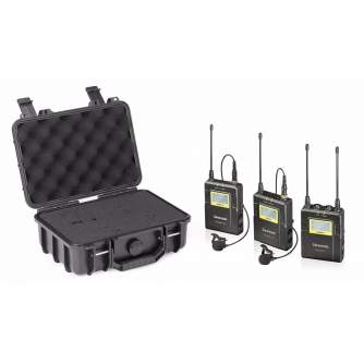 Wireless Lavalier Microphones - SARAMONIC UWMIC9 (TX9 +TX9 +RX9) W/ CASE SR-C6 - quick order from manufacturer