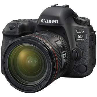DSLR Cameras - Canon 6D Mark II with LENS EF 24-70MM F4L IS USM - quick order from manufacturer
