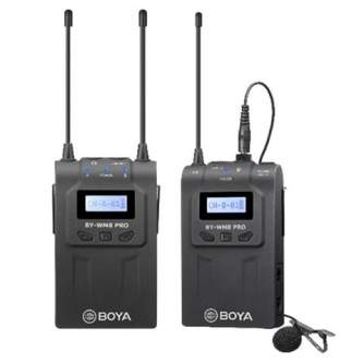 Bezvadu audio sistēmas - Boya UHF Dual Lavalier Microphone Wireless BY-WM8 Pro-K1 - быстрый заказ от производителя