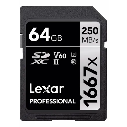 LEXAR PROFESSIONAL SDHC / SDXC 1667X UHS-II 64GB
