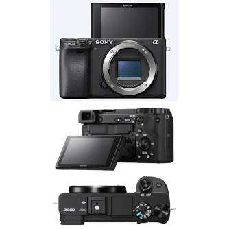 Bezspoguļa kameras - Sony A6400 16-50 мм E-mount фотоаппарат KIT черный с матрицей APS-C - купить сегодня в магазине и с доставк