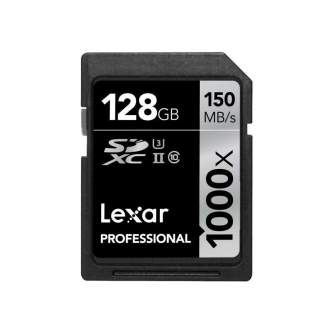 Aksesuāri - LEXAR 128GB 1000X PROF. SDXC UHS2