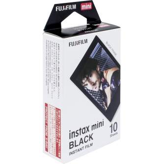 Instantkameru filmiņas - FUJIFILM Colorfilm instax mini BLACK FRAME Film (10 Exposures) - perc šodien veikalā un ar piegādi