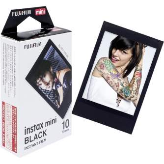 Instantkameru filmiņas - FUJIFILM Colorfilm instax mini BLACK FRAME Film (10 Exposures) - купить сегодня в магазине и с доставко