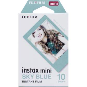 Film for instant cameras - FUJIFILM Colorfilm instax mini SKY BLUE FRAME Film (10 Exposures) - quick order from manufacturer
