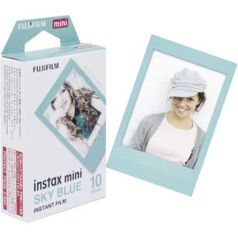 Film for instant cameras - FUJIFILM Colorfilm instax mini SKY BLUE FRAME Film (10 Exposures) - quick order from manufacturer