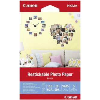 Photo paper for printing - Canon photo paper Restickable RP-101 10x15cm 5 sheets 3635C002 - quick order from manufacturer