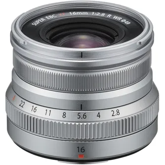 Objektīvi bezspoguļa kamerām - Fujifilm XF 16mm f/2.8 R WR objektīvs, sudrabots - ātri pasūtīt no ražotāja