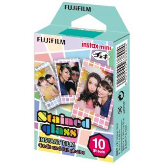 Картриджи для инстакамер - FUJIFILM Colorfilm instax mini STAINED GLASS (10PK) - быстрый заказ от производителя
