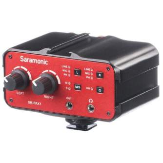 Audio Mikserpulti - SARAMONIC SR-PAX1 audio adapter two channel - ātri pasūtīt no ražotāja