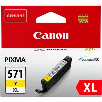 Printeri un piederumi - Canon tintes kasetne CLI-571XL, dzeltena - ātri pasūtīt no ražotāja