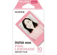 FUJIFILM Instax Mini pink lemonade instant film 10 sheets in vibrant packaging with sample photo preview, ready for use in Instax Mini camerasFUJIFILM Instax Mini pink lemonade instant film 10 sheets in vibrant packaging with sample photo preview, ready for use in Instax Mini cameras