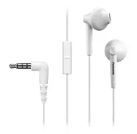 Headphones - Panasonic RP-TCM55E-W In-Ear Headset with Bass Boost, White - quick order from manufacturerHeadphones - Panasonic RP-TCM55E-W In-Ear Headset with Bass Boost, White - quick order from manufacturer