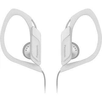 Discontinued - Panasonic RP-HS34E-W Water Resistant Sports Earphones, White, IPX2