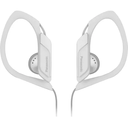 Panasonic RP-HS34E-W Water Resistant Sports Earphones, White, IPX2