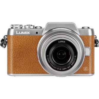 Kompaktkameras - Panasonic Lumix DMC-GF7 + 12-32mm komplekts, brūns - ātri pasūtīt no ražotāja