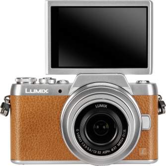 Компактные камеры - Panasonic Lumix DMC-GF7 + 12-32мм Kit, коричневый - быстрый заказ от производителя