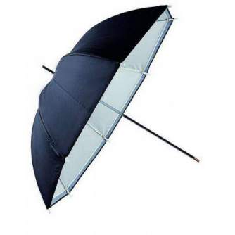 Foto lietussargi - Falcon Eyes Umbrella URN-48TSB1 Transparent White + Silver/Black Cover 122 cm - ātri pasūtīt no ražotāja