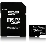Memory Cards - Silicon Power memory card microSDXC 64GB Superior Pro U3 + adapter - quick order from manufacturerMemory Cards - Silicon Power memory card microSDXC 64GB Superior Pro U3 + adapter - quick order from manufacturer