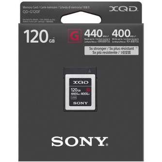 Atmiņas kartes - SONY 120GB XQD MEMORY CARD G SERIES 440MB/S - ātri pasūtīt no ražotāja