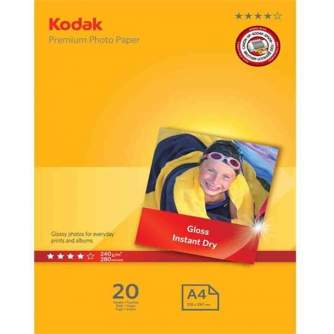 Photo paper for printing - Kodak photo paper A4 240g Glossy 20 sheets - quick order from manufacturer