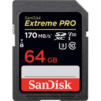 Карты памяти - SanDisk memory card SDXC 64GB Extreme Pro V30 U3 - быстрый заказ от производителя