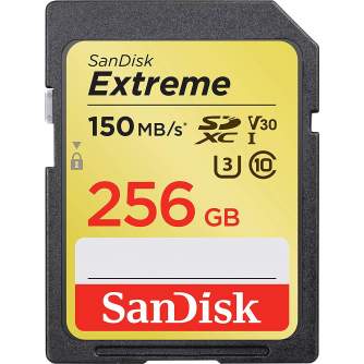 SanDisk memory card SDXC 256GB Extreme Video V30 U3