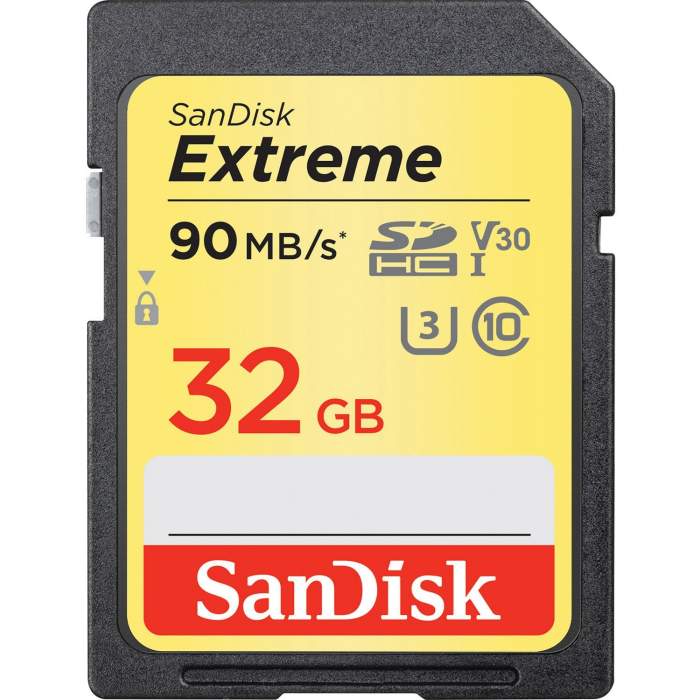 Atmiņas kartes - SanDisk memory card SDHC 32GB Extreme V30 90MB/s - ātri pasūtīt no ražotāja