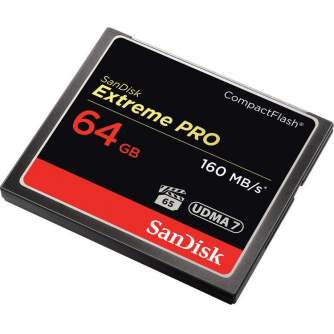 Atmiņas kartes - Sandisk amiņas karte CF 64GB ExtremePro 160MB/s - ātri pasūtīt no ražotāja