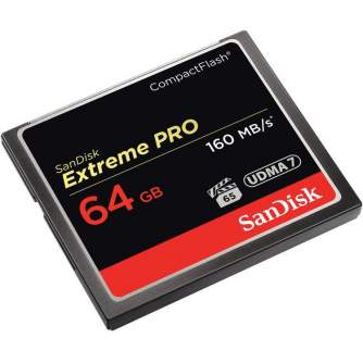 Atmiņas kartes - Sandisk amiņas karte CF 64GB ExtremePro 160MB/s - ātri pasūtīt no ražotāja