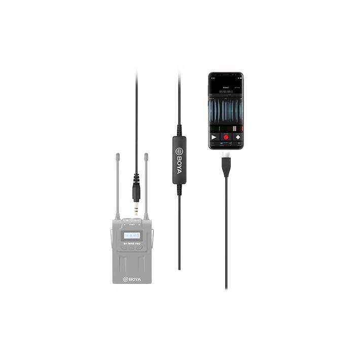 Audio vadi, adapteri - Boya kabelis 3,5mm - USB-C 35C-USB-C - ātri pasūtīt no ražotāja