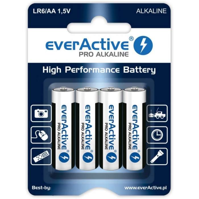Batteries and chargers - EverActive Super Heavy Duty AAA LR03 MICRO MN2400 1.5V 4 gab. - buy today in store and with delivery