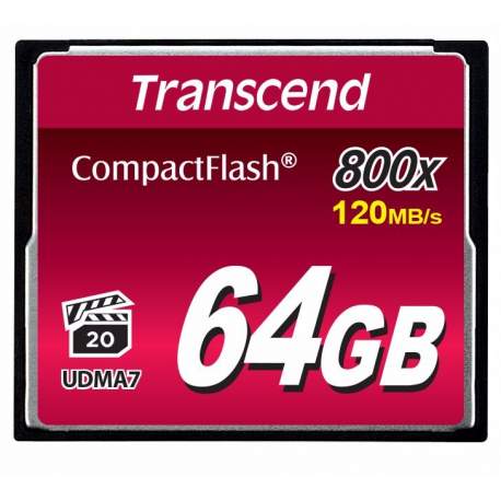 Карты памяти - TRANSCEND CF 800X MLC (UDMA7) R120/W60 128GB - быстрый заказ от производителя