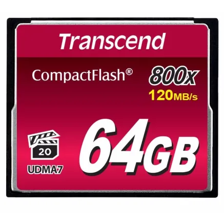 TRANSCEND CF 800X MLC (UDMA7) R120/W60 128GB