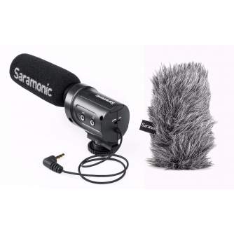 Mikrofoni - Saramonic mikrofons SR-M3 + vējsargs Furry M3-WS - ātri pasūtīt no ražotāja