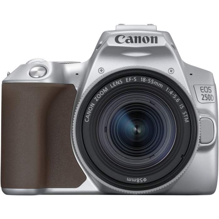 Spoguļkameras - Canon EOS 250D + 18-55mm IS STM Kit, sudrabots - ātri pasūtīt no ražotāja
