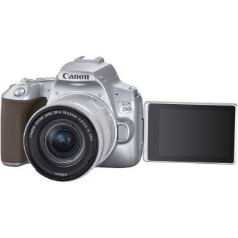 Зеркальные фотоаппараты - Canon EOS 250D + 18-55mm IS STM Kit, silver - быстрый заказ от производителя