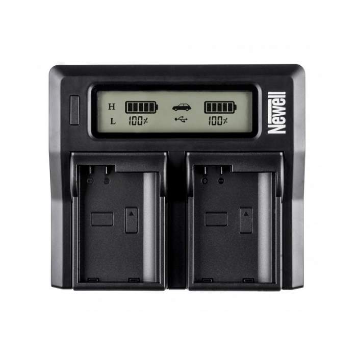 Chargers for Camera Batteries - Newell DC-LCD two-channel charger for NP-FW series batteries - quick order from manufacturer